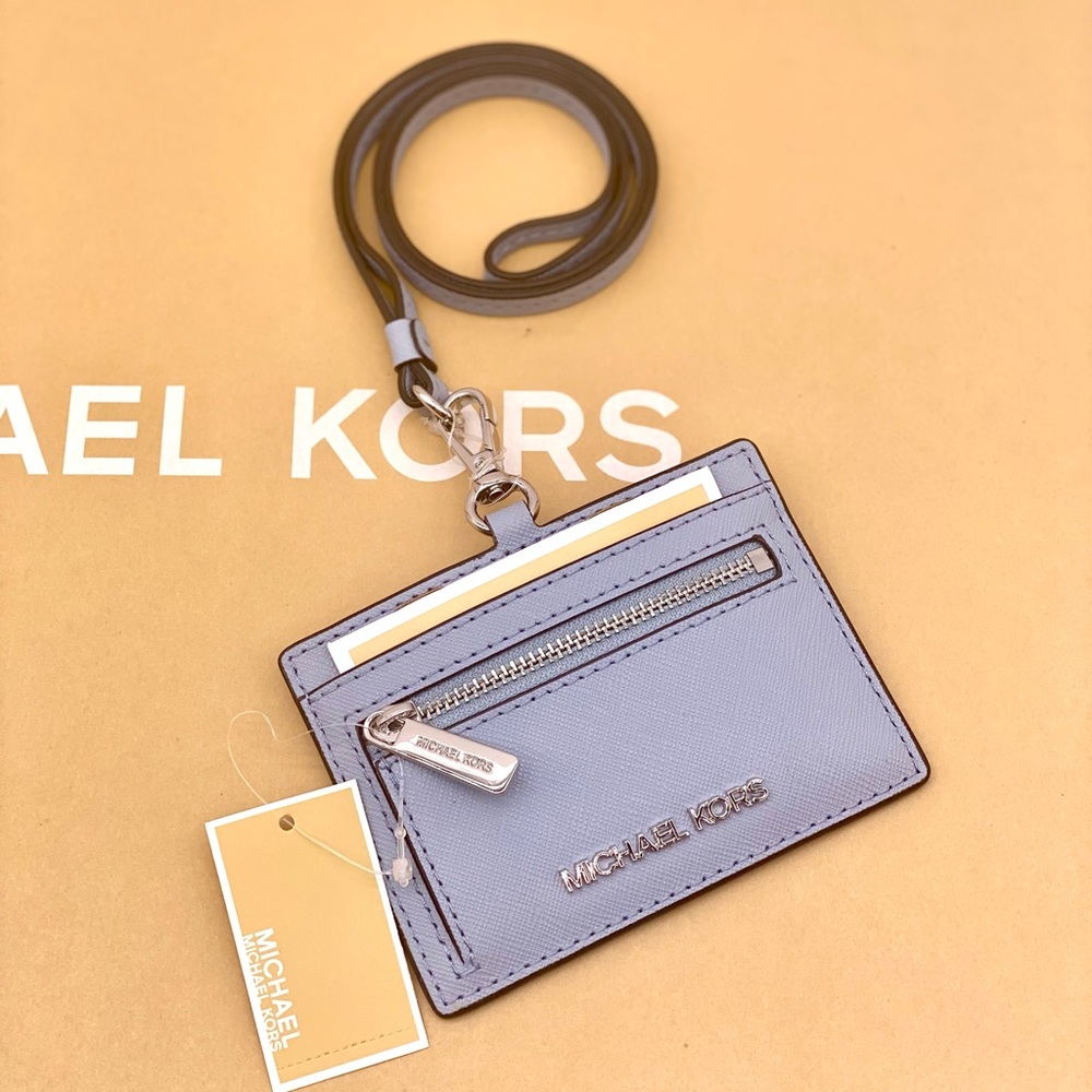 Michael Kors Lavender Cardholder Lanyard